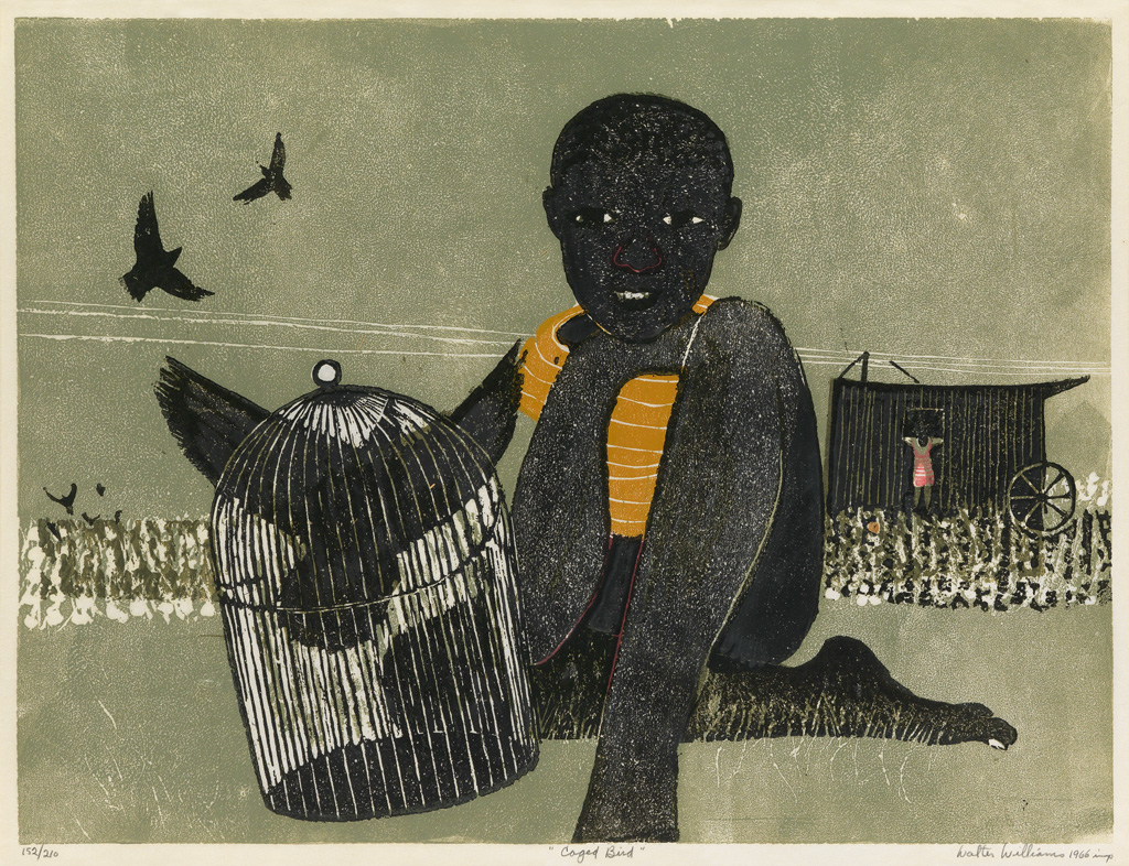 WALTER WILLIAMS (1920 - 1988) Caged Bird.